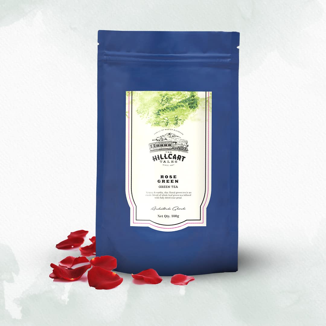 The Hillcart Tales Rose Green Tea Loose Tea Leaves, 100 gms, Premium Long Tea Leaf with Rose Petals and Flowery Aroma Specialty Tea, 3.53 oz / 100 gms (B092CWB29L) Amazon Price History, Amazon Price Tracker