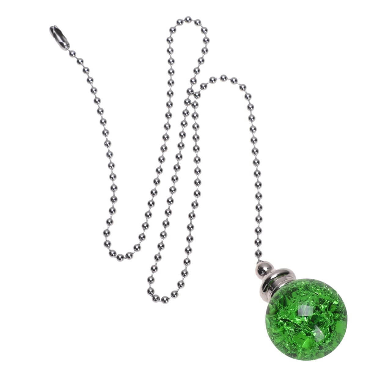 Artibetter Crystal Ball Pendant Fan Pull Chain: Green Pull Cord Handle for Ceiling Light – Decorative Hanging Ornament
