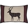 Vhc brands wyatt bedding accessory pillow 14×22 plaid tan  urban country home decor