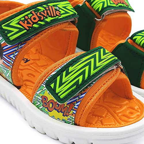 Image of Kidsville Kids Boys Printed Multicolor Sandals