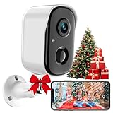 Überwachungskamera Außen–2K WLAN Kamera, Nachtsicht, kabellose...