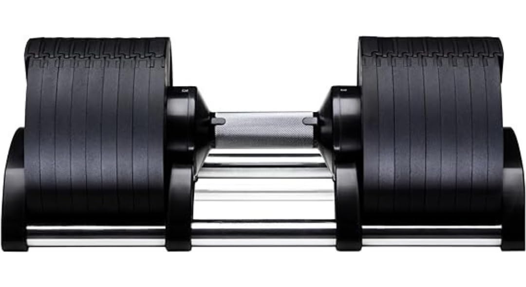 Flexbell,Variable Dumbbell with 8.8 lbs (4 kg) Increments - Effortlessly Achieve Multi-Level Weight Changes with One-Hand Operation - Experience Ultimate Convenience and Versatility - Black