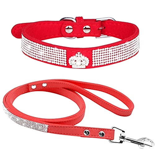 haoyueer Rhinestone Dog Collar
