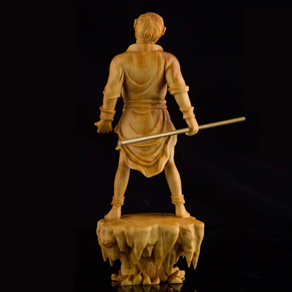 孫悟空 置物・木製彫刻 神像 美術品「西遊記 孫悟空 筋斗雲に乗り 如意