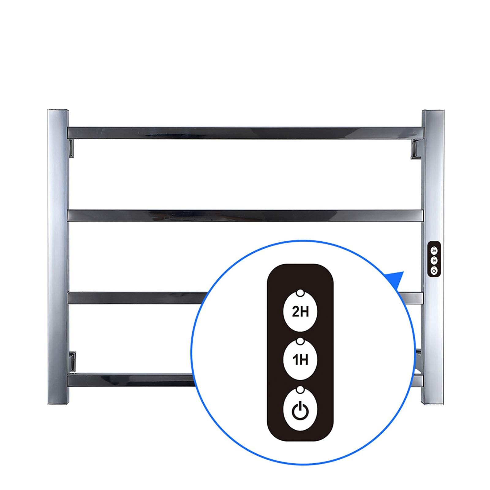 Amazon.com: APUM Bathroom Electric Towel Warmer, Smart Touch Screen Heated Towel  Rack Rail with LED Timer, Wall-Mounted 304 Stainless Steel Towel Drying Rack  (B Plug in) : Home u0026 Kitchen