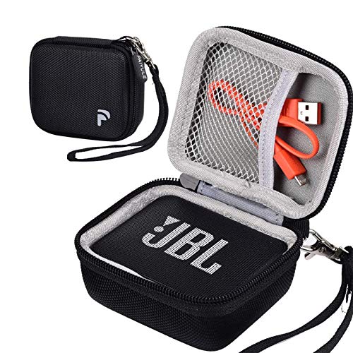 Case Compatible for JBL GO 2/ JBL GO Portable Bluetooth Waterproof Speaker, Travel Storage Bag Holder Fits for USB Cable and Charger. (Speaker and Accessories not Includes)-Black