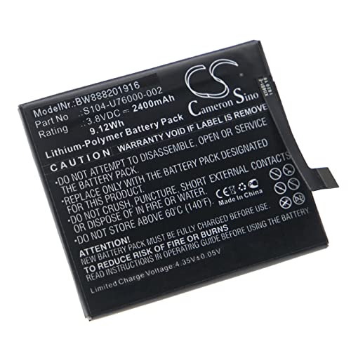 vhbw 1x Batterie Compatible avec Wiko U Feel Lite 4G téléphone Portable (2400mAh, 3,8V, Li-polymère)