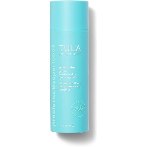 TULA Skin Care Super Calm Gentle Milk Cleanser | Nourishing and Calming for Sensitive Skin with Colloidal Oatmeal, Cucumber & Ginger | 5 fl. oz.