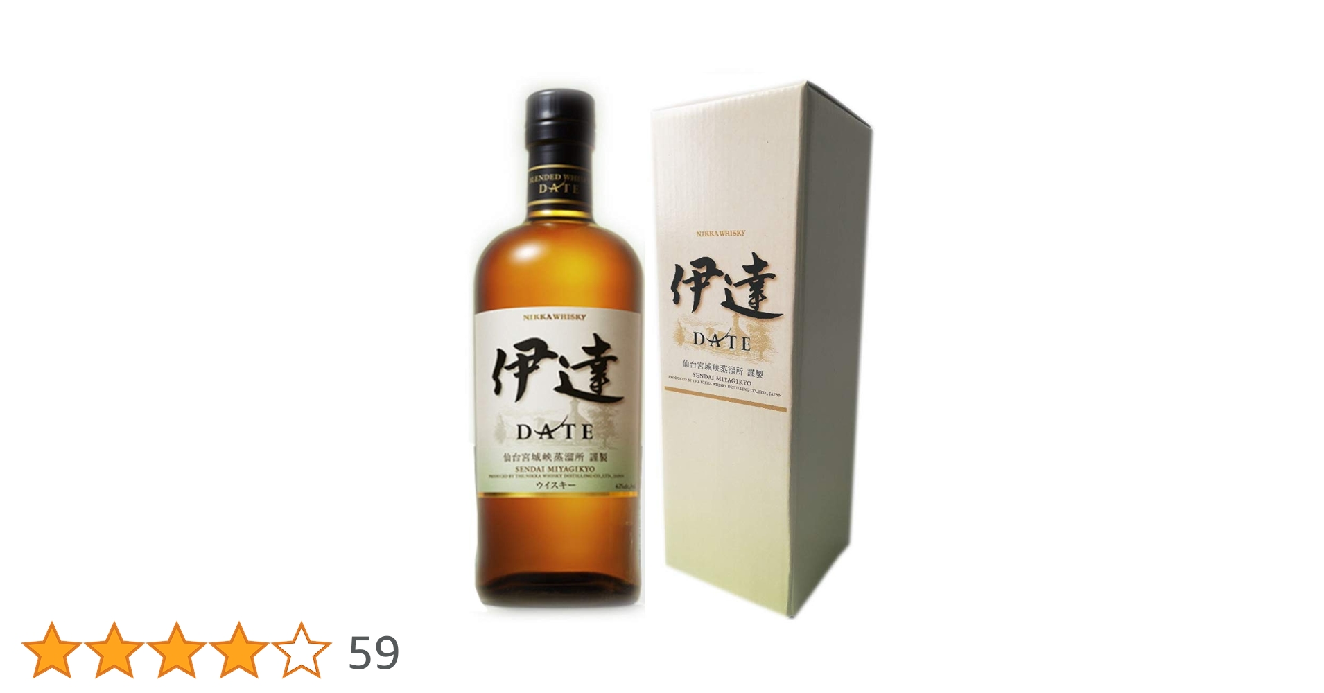 Amazon.co.jp: 【宮城県限定品】 ニッカウヰスキー 伊達 43度 700ml