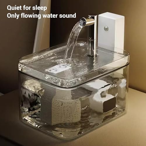 Fuente de agua para gatos automática y con batería miniatura 5