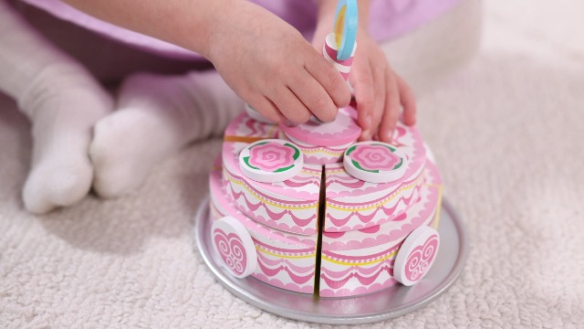 Someone’s in a Melissa & Doug Triple-Layer Party Cake Mood