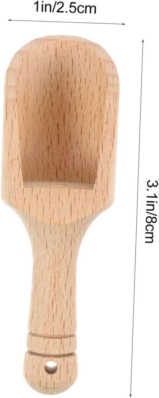 4pcs Spoon Accessory Tea Scoop for Loose Tea Spice Spoons Wooden Scoop