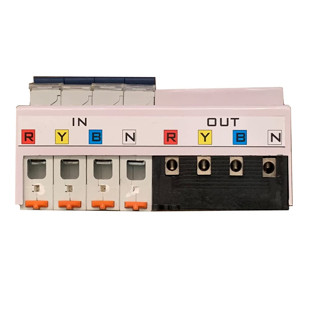 ELCB | Earth Leakage Circuit Breaker | Three Phase 63 AMP & Over Voltage Protection | Earth leakage protection | overload protection — Amazon image 3