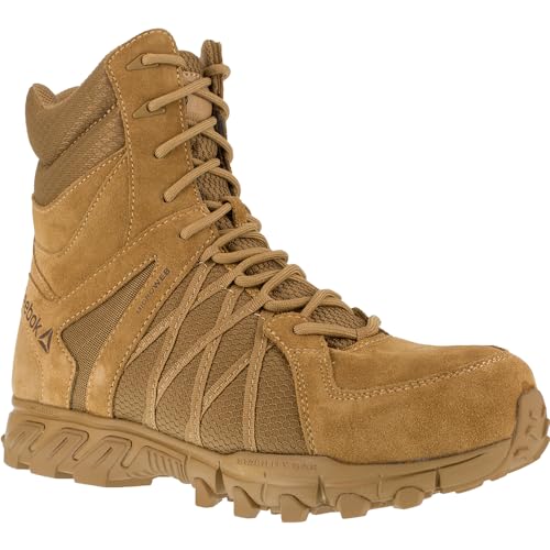 Reebok Reebok Work Men's 8" Trailgrip Tactical Composite Toe Work Boot with Side Zipper Coyote - RB3460