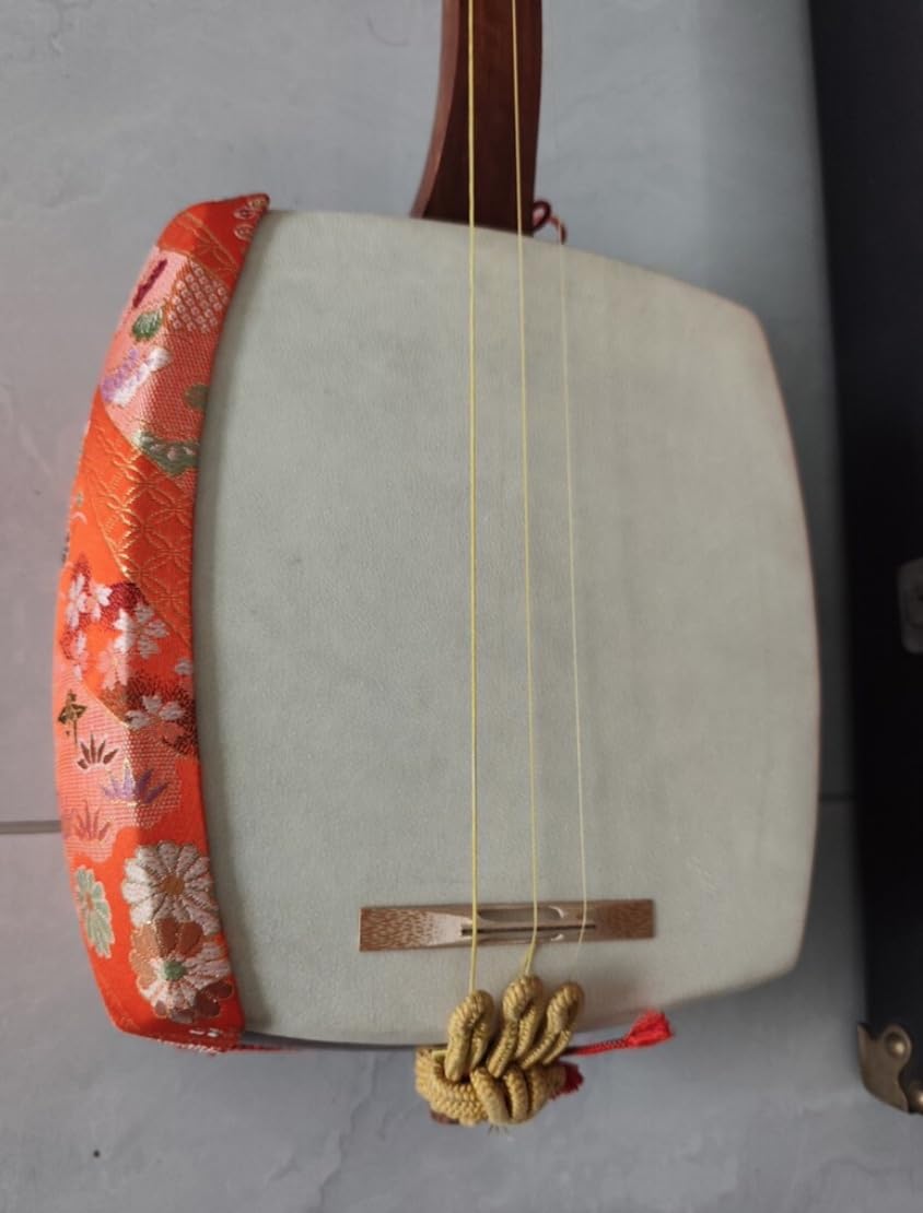 Shamisen, Padauk Wood tradycyjny japoński 3-strunowy instrument muzyczny