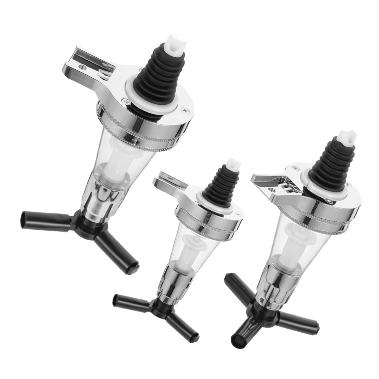 COLLBATH 3 Piezas Dispensador de Vino Colgante de Pared Dosificador de Bebidas con Bomba de Agua Diseño Ahorrador de Espacio para Fiestas y Bodas Material Plástico y Silicona Premium