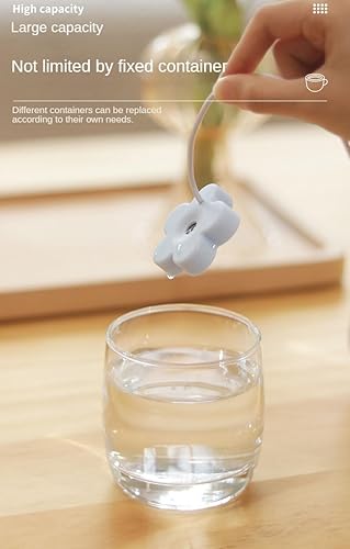 Miniatura 4 de USB Small Humidifier 2 Packs Portable Creative Flower Humidifier, Easy to Use, Plastic Quiet Mini for Home Bedroom Office Desk 8-hour Timing For