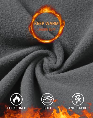 YOYOYOGA Fleece Lined Leggings Women with Pockets Tummy Control High Waisted Thermal Yoga Pants Workout Warm Winter3