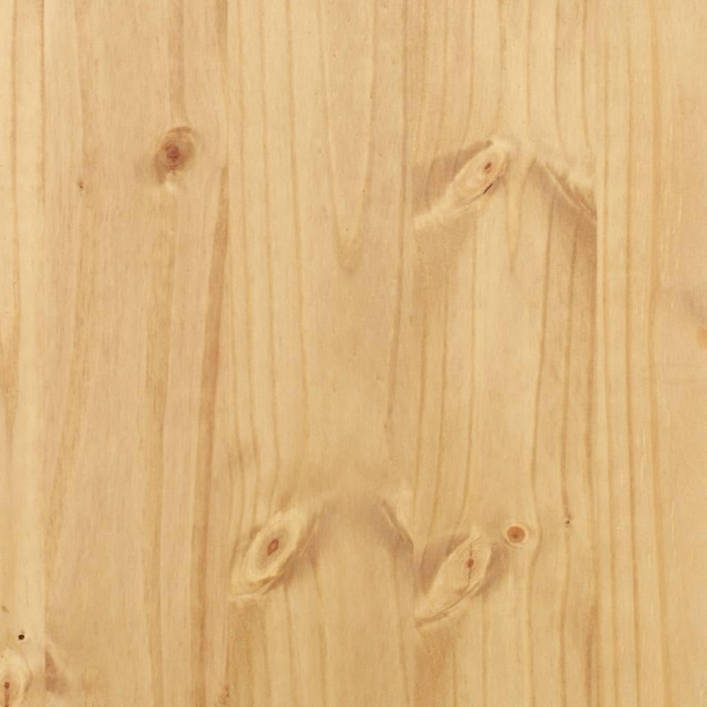 Toeletta Corona 104x47x75 cm in Legno Massello di Pino | Elegante tavolo da trucco per la camera da letto con quattro cassetti spaziosi e resistenti maniglie in metallo.