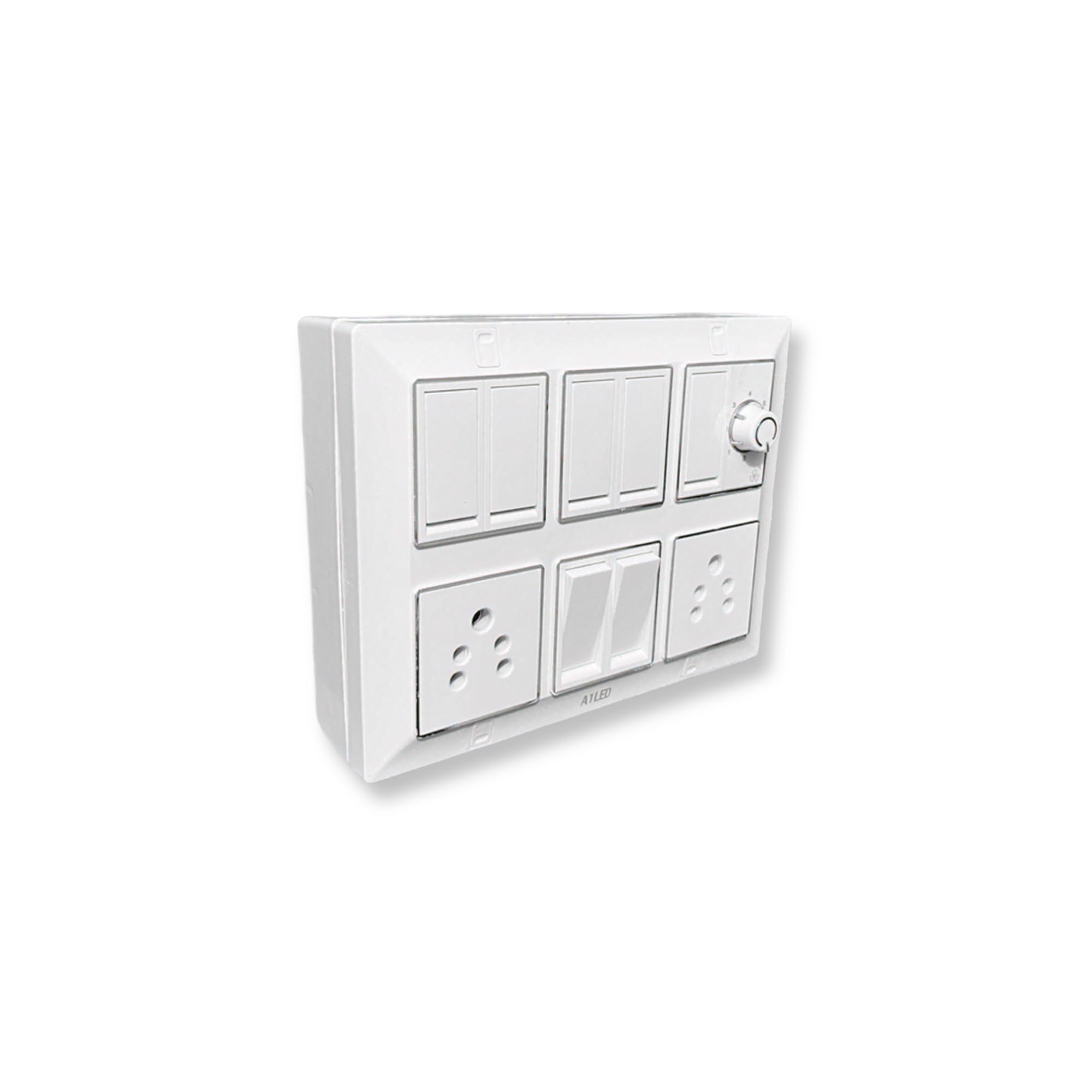 12 Modular Silver Line Gang Box Set 7 Switches 2 Sockets 1 Fan Regulator White Board Durable Electrical Fitting for Home and Office (B0CGT923SM) Amazon Price History, Amazon Price Tracker