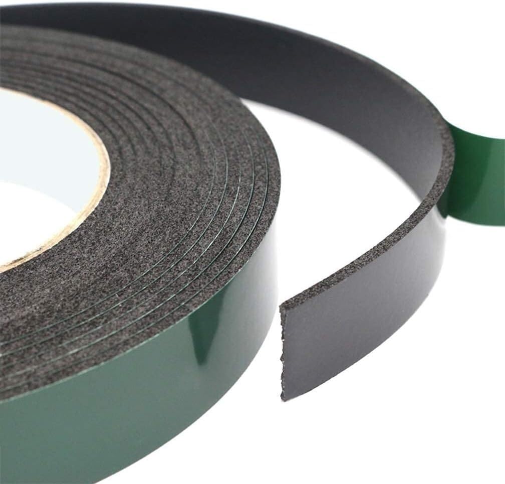 Cinta adhesiva fuerte de doble cara Cinta de oficina 2 piezas Grosor 2 mm Ancho 10-50 mm 5 metros de largo Cinta de esponja de doble cara Cinta adhesiva de montaje impermeable Rollo for molduras de au