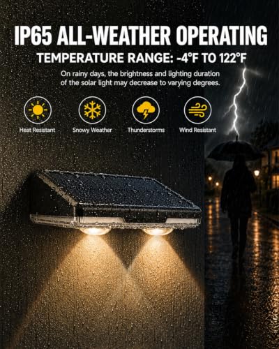KAJICOO Solar Fence Lights Outdoor, 6 Pack Warm White & RGB 6 Color with RGB Breathing Light Mode, IP65 Waterproof LED Solar Powered Lights for Wall, Backyard, Railing, Step, Patio, Deck, Yard - image 5