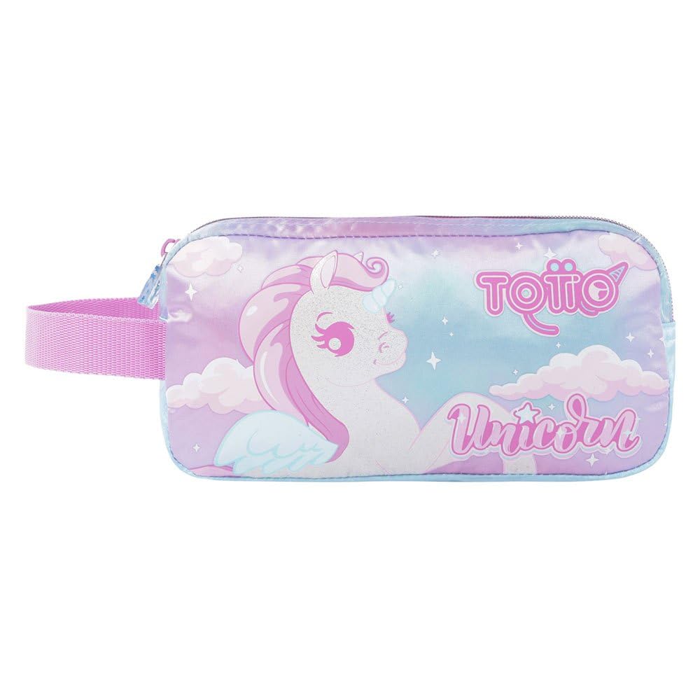 TOTTO Estuche Escolar Dos Compartimentos-Molky, Niñas, Multicolor, ESTÁNDAR