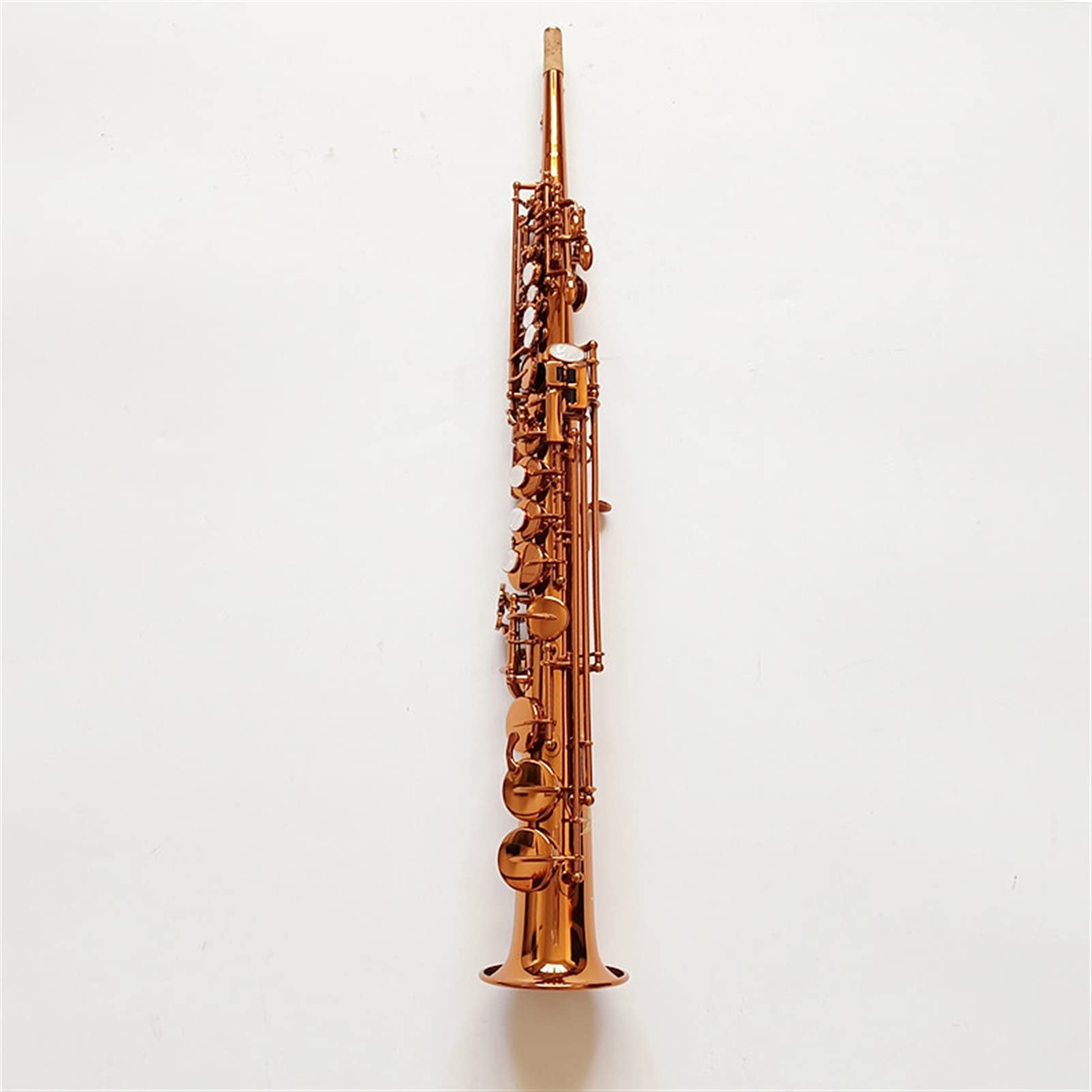 Sax Principianti Kit Made in Francia Colore del caffè Colore del caffè Soprano Soprano Saxophone B-Flat Soprano Sax con Bookpiece Reeds Neck Strumento a fiato