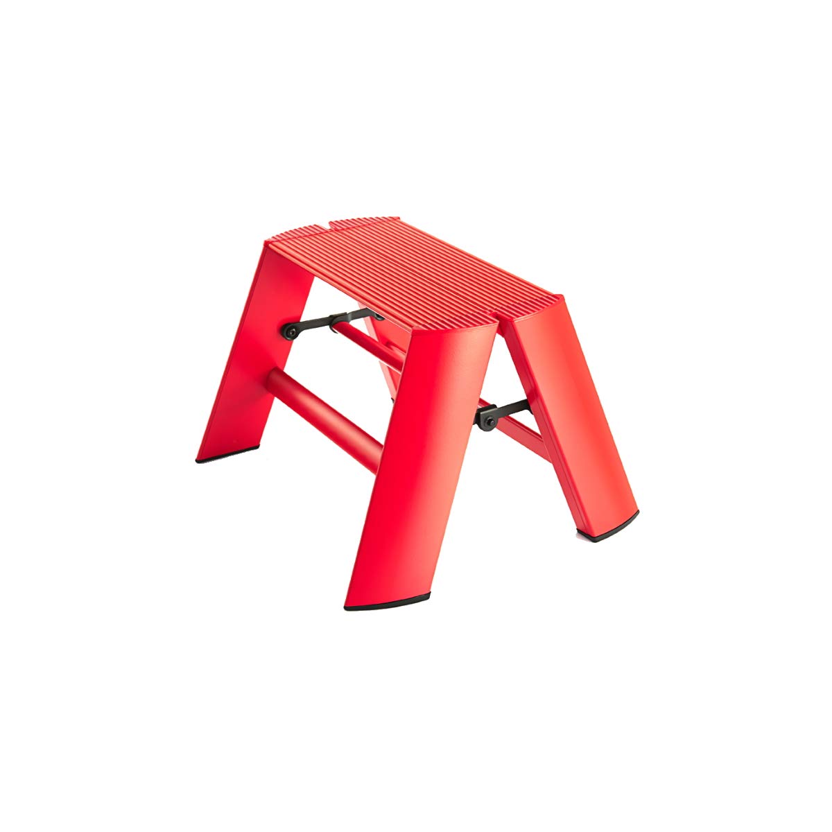 Hasegawa Ladders Lucano Step Stool, 1, Red