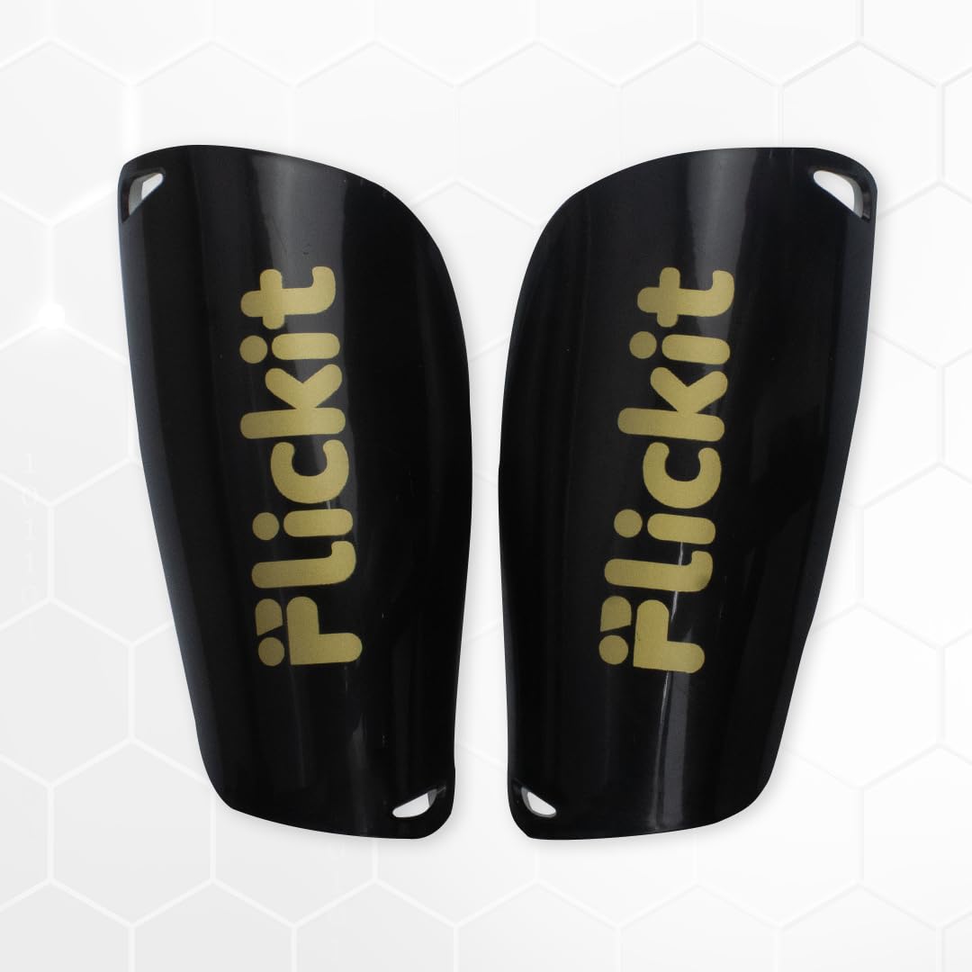 Flickit Stride - Shin Guards – High-Impact Protection with EVA Cushioning for Kids & Adults -Training and Light Weight Shin Pads for Football, Hockey (Black, S)-image-13