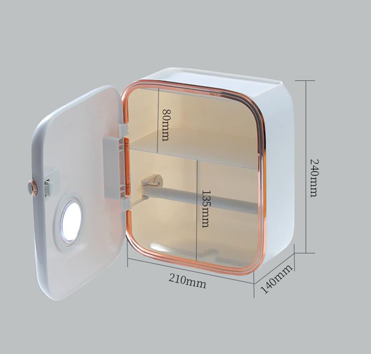 Portarrollos de Papel higiénico con Estante y cajón, dispensador de Papel higiénico Adhesivo de Pared, dispensador de Papel higiénico a Prueba de Humedad