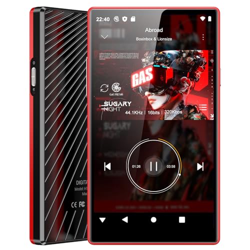 160GB MP3 Player mit Bluetooth und WiFi Oilsky Android 13 Musik-Player mit Spotify Audible Amazon Music Deezer 5 HD MP4 Player mit Touchscreen und Lautsprecher