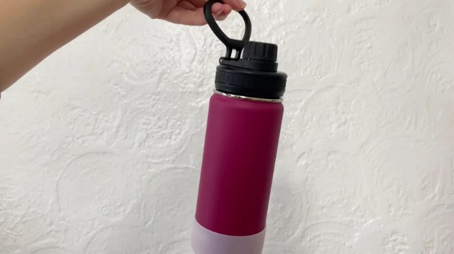 koodee Botella de Agua Aislada, 32 oz Acero Inoxidable, Doble Pared con Vacío, Boca Ancha, Botella Deportiva con Tapa a Prueba de Fugas (Negro) miniatura 7