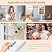 WOBSION Travel Makeup Mirror, 8 * 6.1in Rechargeable Portable Folding Makeup Mirror with Lights, 3 Colors Light Up Mirror with 58 LEDs,Dimmable,Multiple Angles and High Adjustable,1500mAh,Gift,White