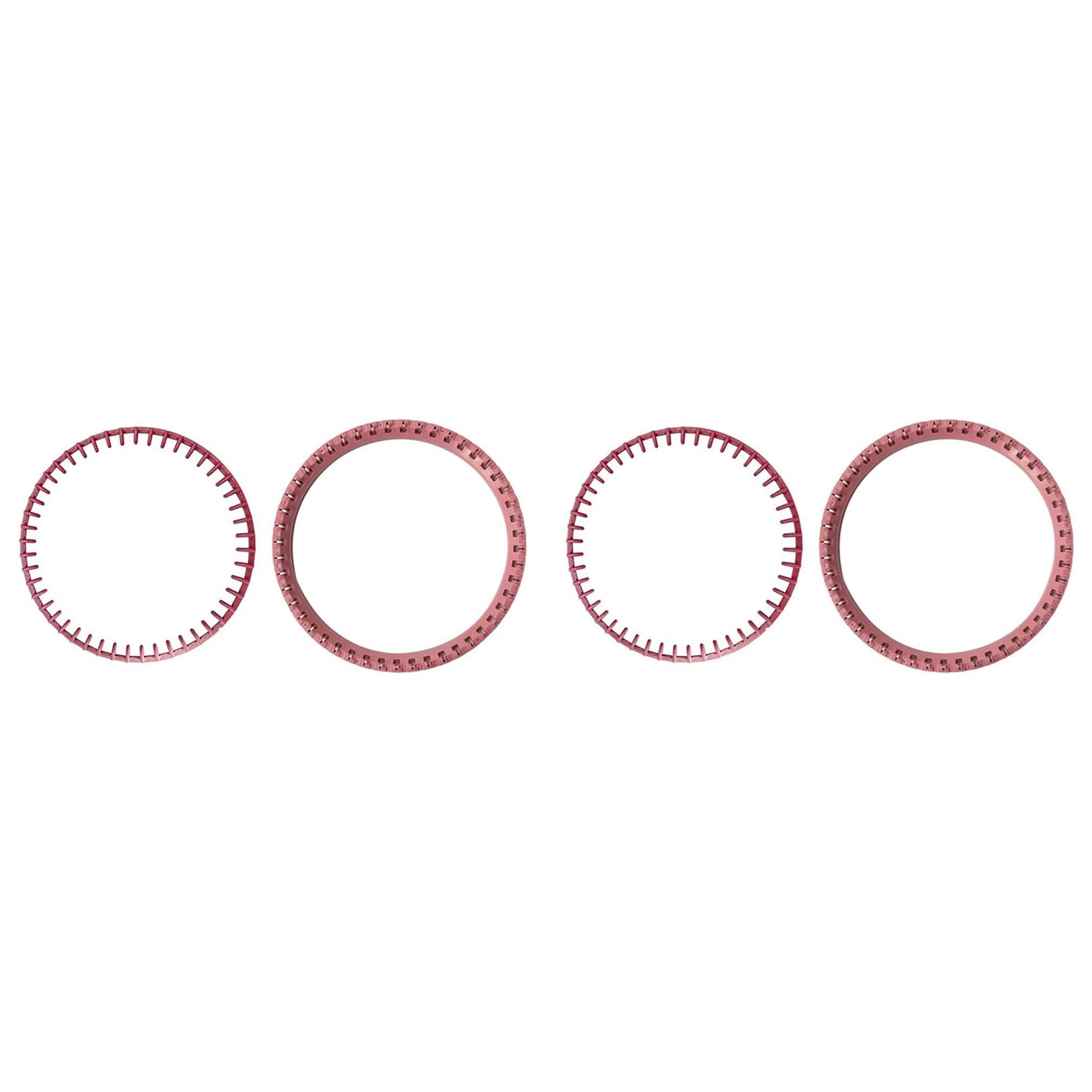 Vjsujehgy 4Pcs Top Ring Replacement for 48 Needle Knitting Machine Accessories Pink Needle Sleeve Circle