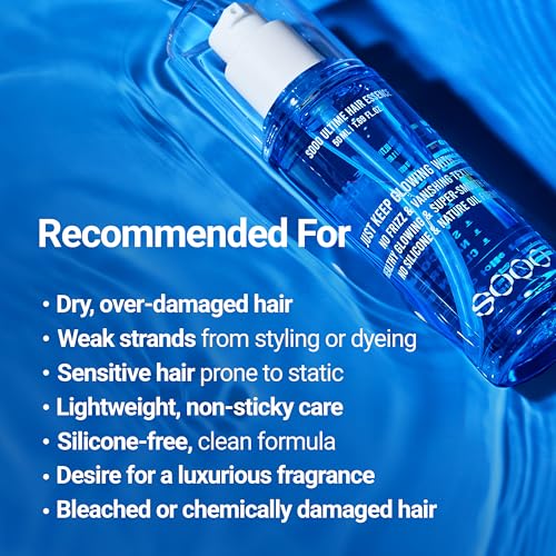 SOOO Ultime Hair Essence – Lightweight K-Beauty Hair Serum from Seoul | Silicone-Free, Botanical Oil Formula, Healthy Glow & Smooth Finish — view 6