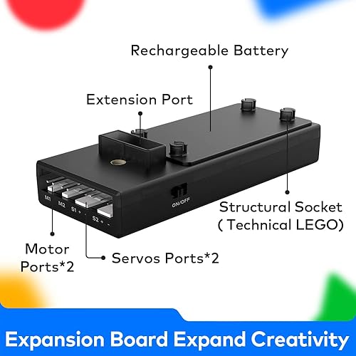 Vista 4 de Makeblock Cyberpi Kit basado en proyectos, codificación para niños de 8 a 12 años, compatible con programación Scratch & Python, robot programable