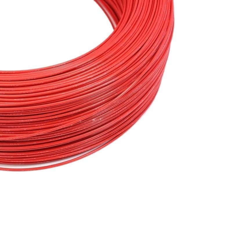 Alambre de cobre estañado aislado FEP de 10 m, 30-10 AWG (rojo, 10 AWG)