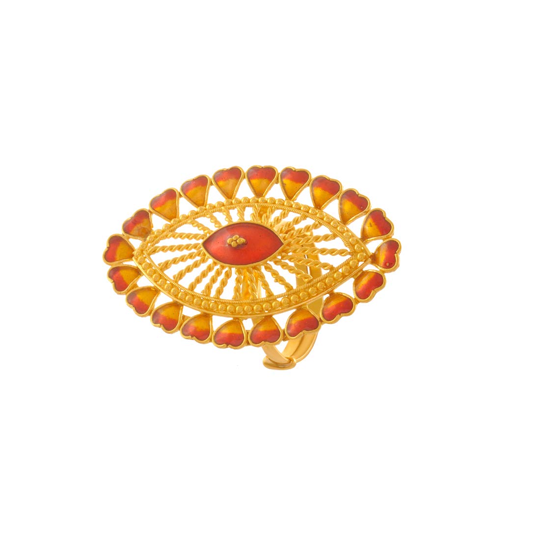 22k (916) Yellow Gold Ring for Women-image-49