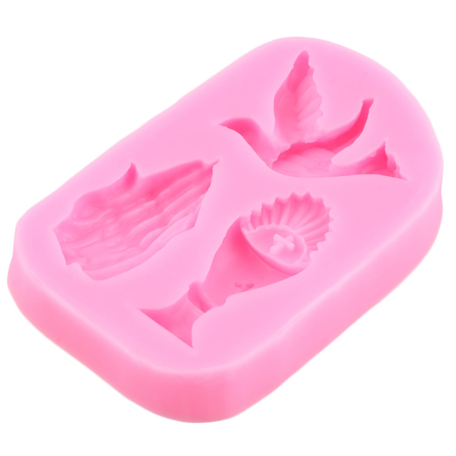 RFGHAC Kommunion Backformen Set - 4-teilige Silikonformen Für Torten & Deko