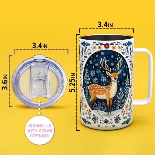 Mug aislado Loftipop invierno 18oz con tapa miniatura 4