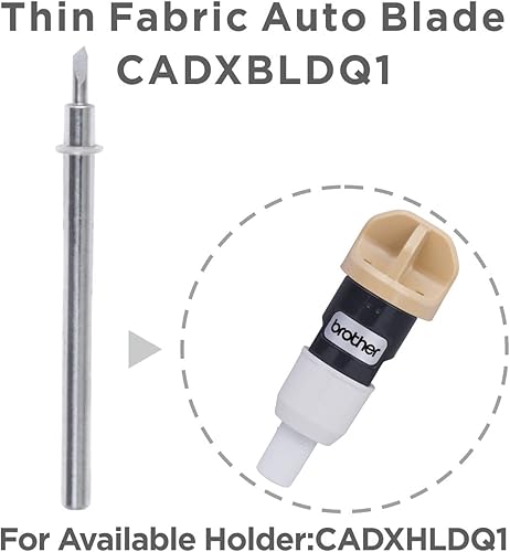 Miniatura 2 de CADXBLDQ1 - Juego de 2 piezas de repuesto para Brother ScanNCut DX, cortan textiles de 0.010-0.020 in de grosor, para piezas de acolchado, apliques