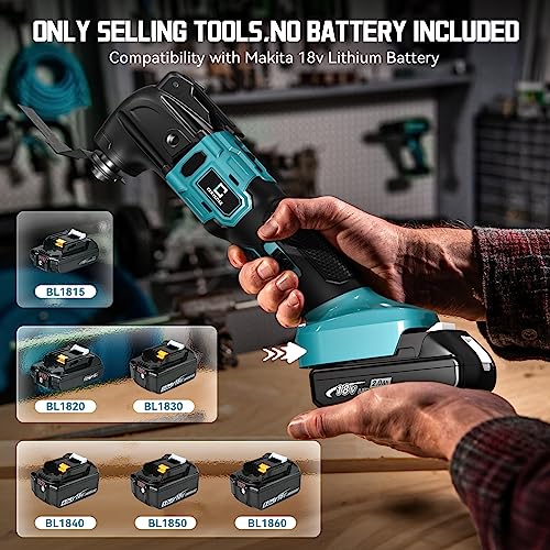 image for Cerycose Cordless Oscillating Tool Compatible with Makita Battery, 210
