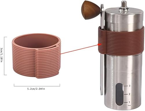 Miniatura 2 de Molinillo de café manual, soporte de manivela de mano, clip colgante, organizador de almacenamiento, funda de silicona para molinillos de manivela