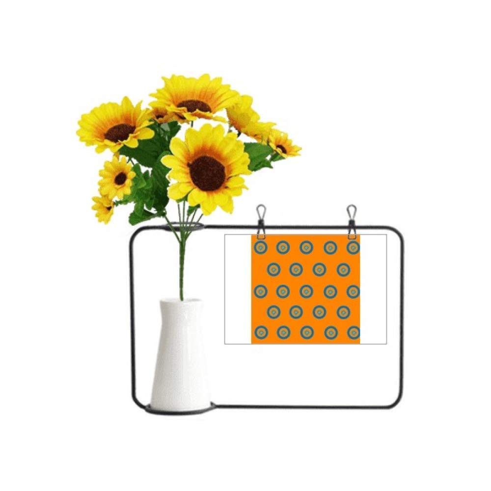 Démocrates Biden Bleu Politique : Vase Tournesol Américain et Carte de Bénédiction Gift