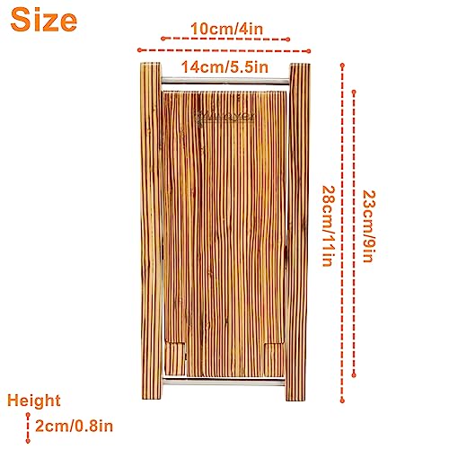 image for Miwayer Guitar Footstool Bamboo 4 Gears Adjustable Upscale Foot Rest W