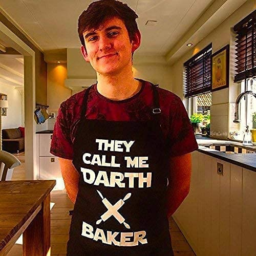 New Creative Darth Baker Apron Kitchen Cooking Baking Bbq Apron For Men And Women Bring Your Dinner Party To Life With Our Novelty Funny Cooking Apron #TOP6