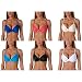 MAMIA Removable Straps Solid Colors With Lace Detail Bras (Pack of 6)