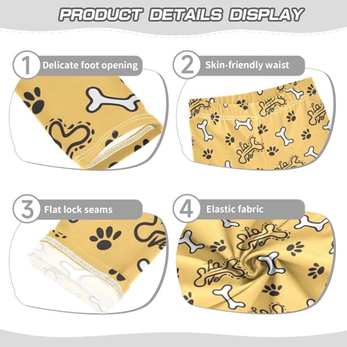 Girls Leggings Tights Pants for Kids Toddler Running Yoga Leggings for Girls 4-10 Years4