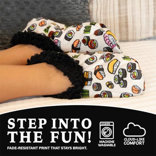 Image of Lazy One Fuzzy Slipper Socks for Women, Fleece House Slippers, Indoor Socks